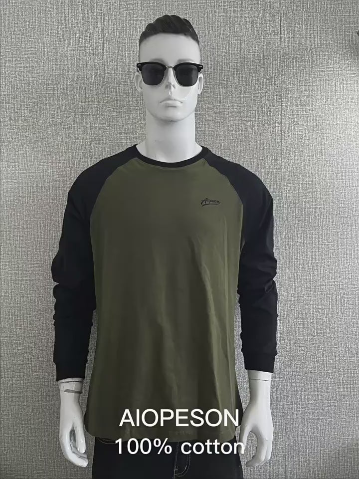 Men's Pullover T-shirts Long Sleeve Round Neck Casual T Shirts | TS2017