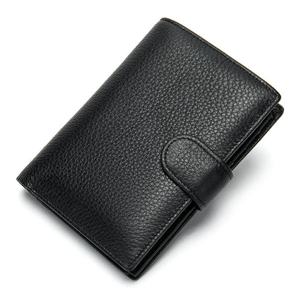 Anti-Magnetic RFID Blocking Genuine Leather Wallet Men's Slim Card Holder & Purse | 1131