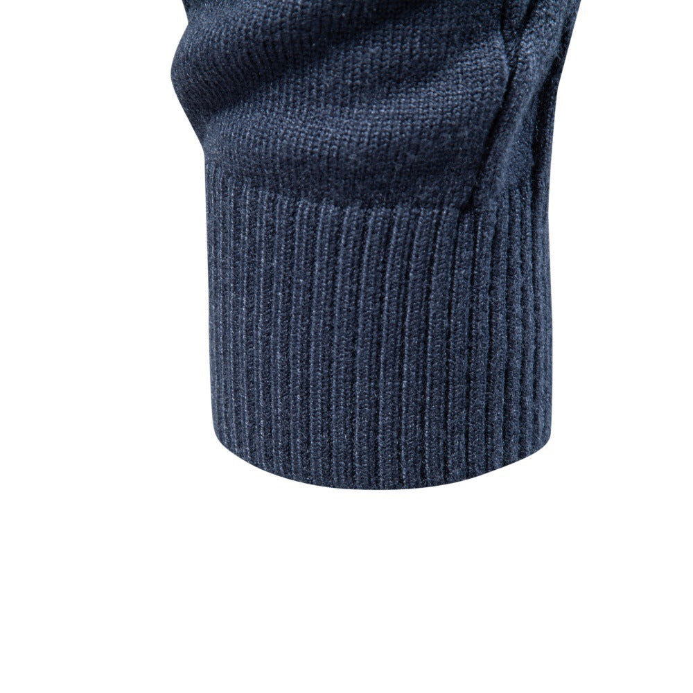 Men's Cable Knit Turtleneck Sweater 2026 Winter Slim Fit Pullover | Warm Viscose Blend Knitwear