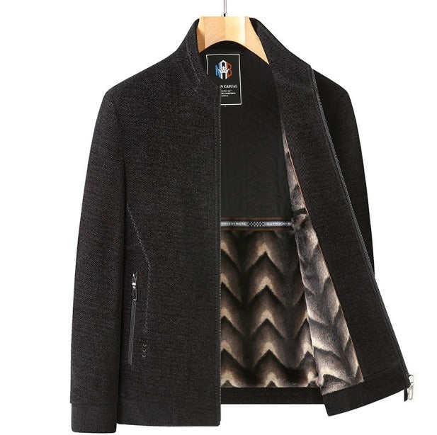 Men's Winter Jacket Coat – Thick Fleece Woolen Thickened Jackets for Ultimate Warmth | YK37