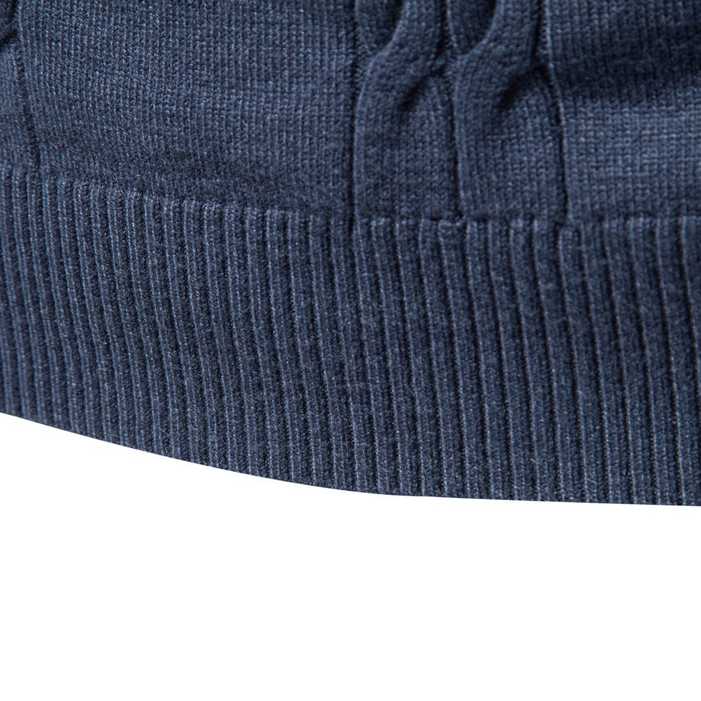 Men's Cable Knit Turtleneck Sweater 2026 Winter Slim Fit Pullover | Warm Viscose Blend Knitwear