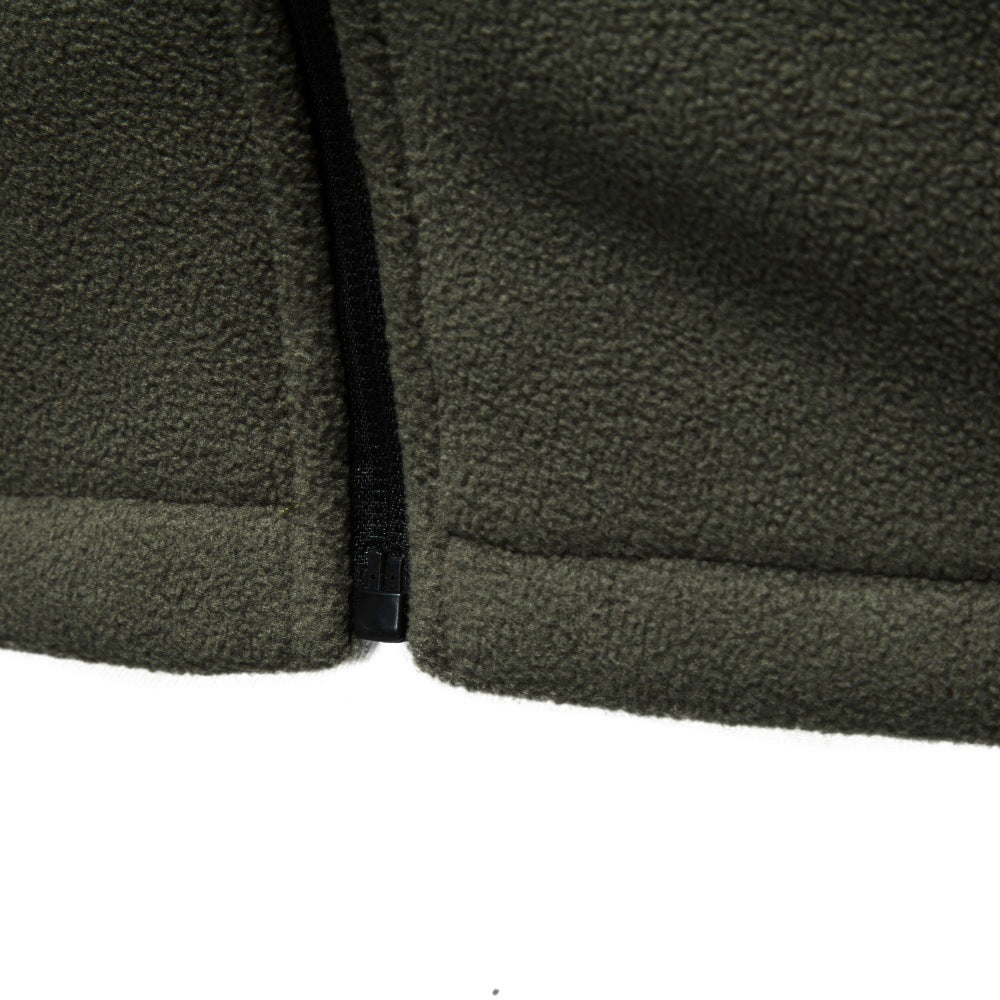 Men's Fleece-Lined Thermal Sweatshirt | 2026 Winter Outdoor Pullover with Zip Collar | Warm Sherpa Fleece Top | HD3059