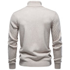 Men's Cable Knit Turtleneck Sweater 2026 Winter Slim Fit Pullover | Warm Viscose Blend Knitwear
