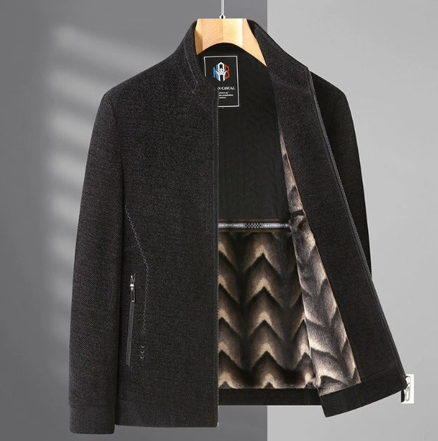 Men's Winter Jacket Coat – Thick Fleece Woolen Thickened Jackets for Ultimate Warmth | YK37