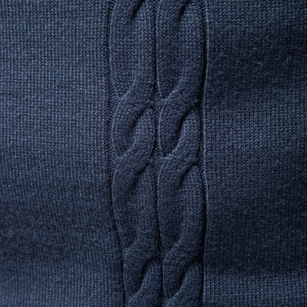 Men's Cable Knit Turtleneck Sweater 2026 Winter Slim Fit Pullover | Warm Viscose Blend Knitwear