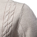 Men's Cable Knit Turtleneck Sweater 2026 Winter Slim Fit Pullover | Warm Viscose Blend Knitwear