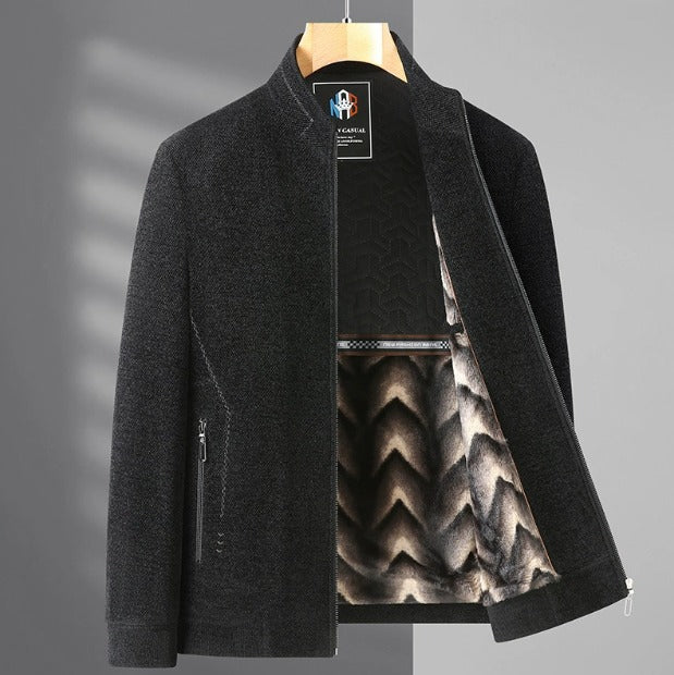 Men's Winter Jacket Coat – Thick Fleece Woolen Thickened Jackets for Ultimate Warmth | YK37