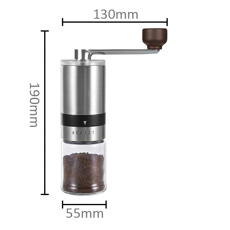 Portable Manual Coffee Grinder – Stainless Steel Hand-Crank Coffee Mill with Ceramic Burr for Home & Outdoor Brewing | 1070165