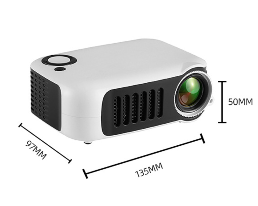 TRANSJEE Mini Projector – Portable Smart LED Home Cinema, Pocket-Sized Mobile Screen, LED Projector for Movies & Gaming | A2000