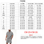Men’s Trendy Checkerboard Polo Shirt & Matching Shorts Two-Piece Summer Outfit Set | CW-25