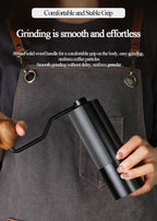 Premium Manual Coffee Bean Grinder – Large 30g Burr Mill, Precision Hand Crank for Espresso & Pour Over | UK Edition | NS1