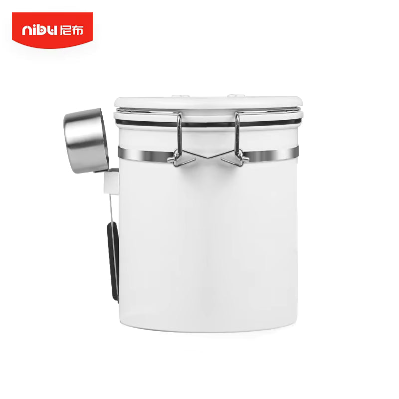 Stainless Steel Coffee Canister – Airtight Storage with CO₂ Valve & Date Tracker (1.5L / 1.8L) | NB-MFG