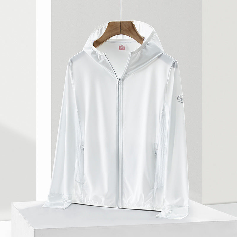 UPF 50+ Ice Silk Sun Protection Jacket | Quick-Dry Lightweight Cooling Hooded Windbreaker | L-911
