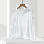 UPF 50+ Ice Silk Sun Protection Jacket | Quick-Dry Lightweight Cooling Hooded Windbreaker | L-911