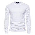 Men’s Oversized Long Sleeve T-Shirt – Casual Streetwear Cotton Crewneck Top for Everyday Style | AX601