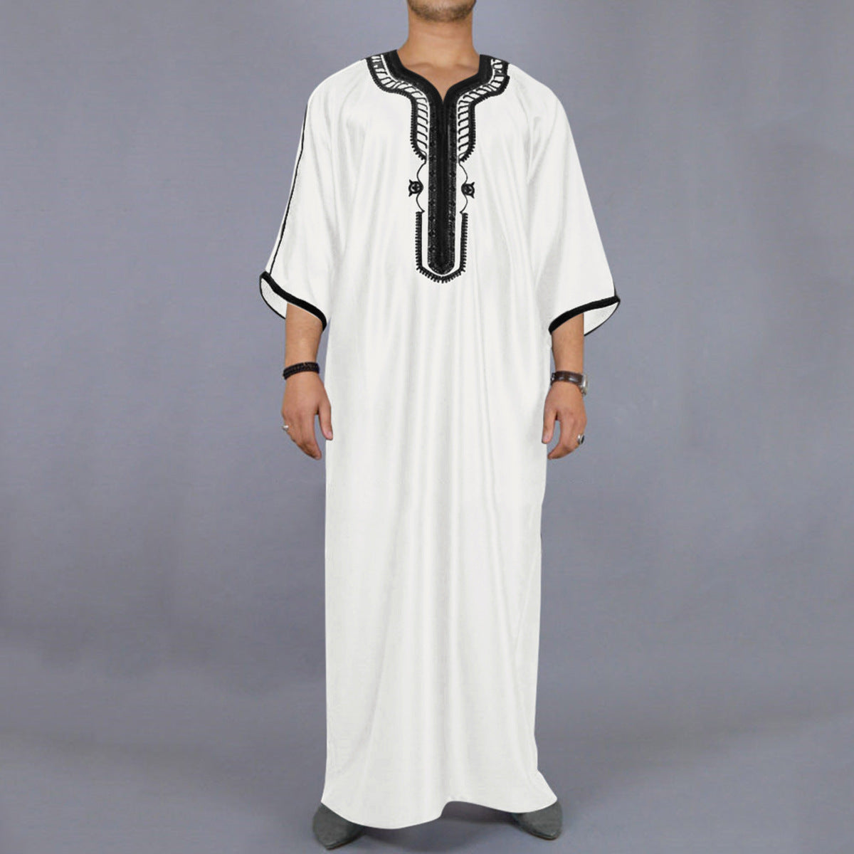 Loose-Fit Muslim Robe Modest and Comfortable Traditional Wear for Men | 1138242