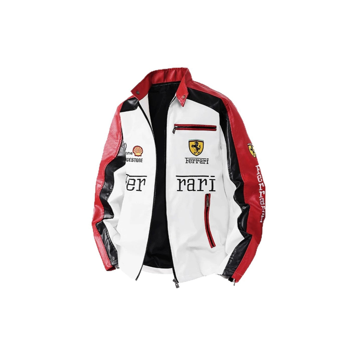 Men's PU Leather Moto Jacket | 2026 Korean Style Racing Coat | Waterproof Windproof Fleece-Lined Biker Outerwear