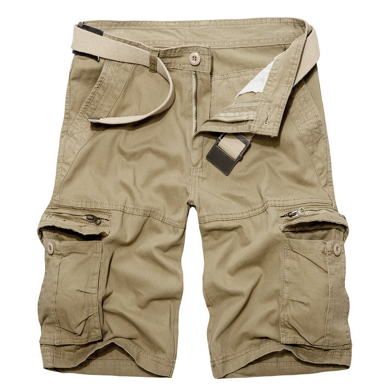 Men s Cotton Casual Multi Pocket Outdoor Cargo Shorts 038