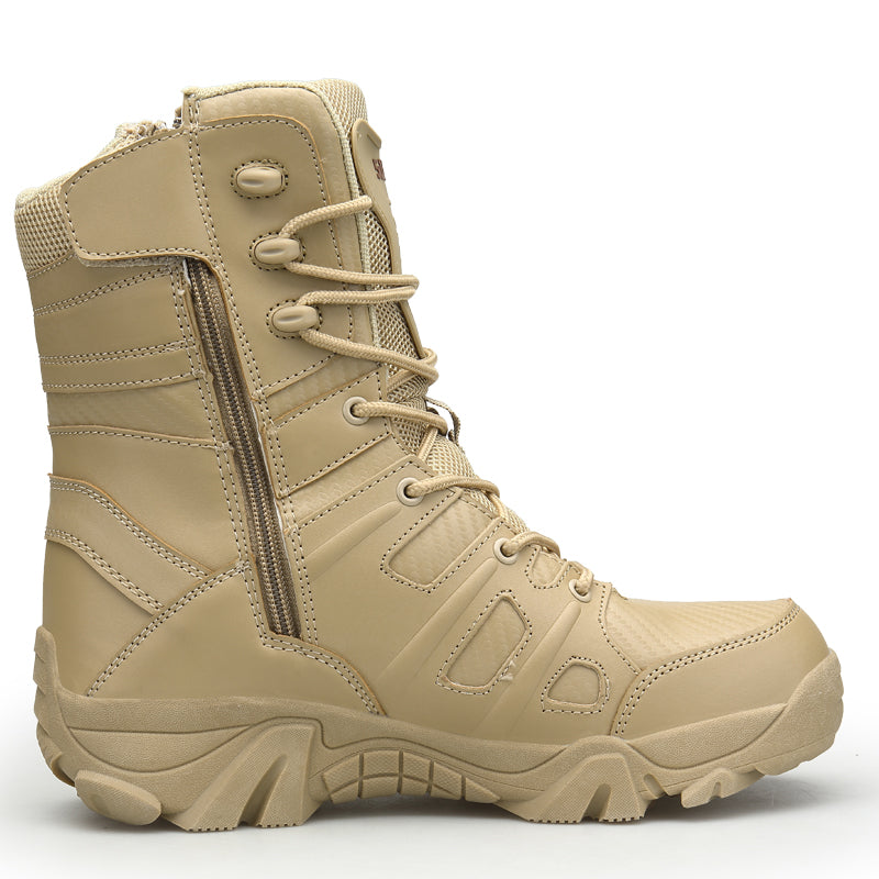 Military Combat Hi Top Boots Army Security Shoes With Side Zip | 067