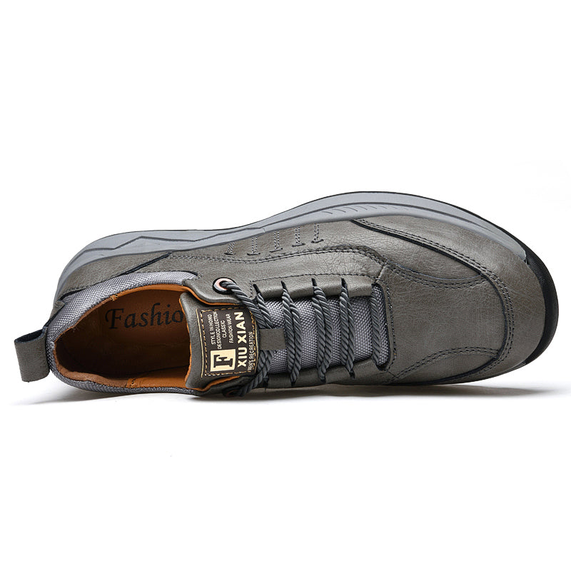 Microfiber Leather Men's Formal Walking Shoes Grey | 1299