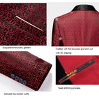 Elegant Strip Men's Formal 3 Piece Suit Wedding Party Formal Business Tuxedo Suits