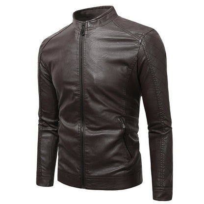 Veste en cuir PU souple pour homme, coupe slim, élégante, blazer | JK87