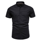 Men's Short Sleeve Slim Fit Business Shirt Basic Designed Breathable | SH711