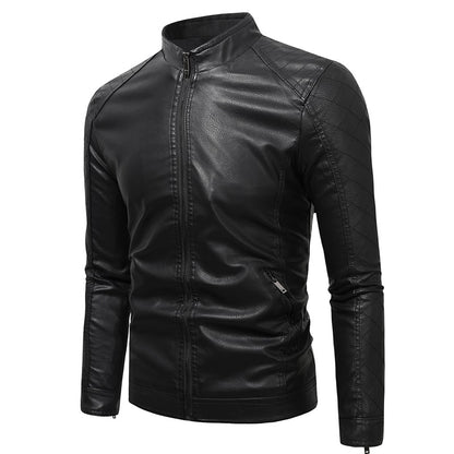 Veste en cuir PU souple pour homme, coupe slim, élégante, blazer | JK87