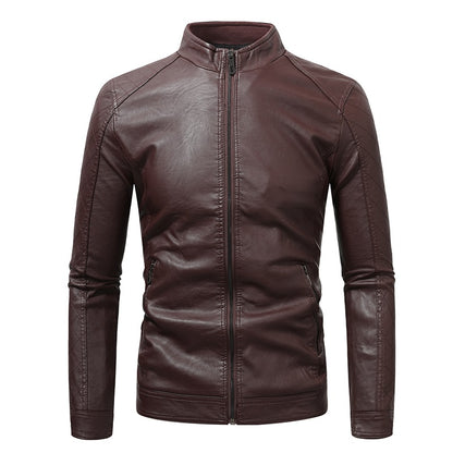 Men's Soft PU Leather Jacket Slim Fit Stylish Coat Blazer  | JK87