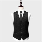 Men's Printed 3 Pieces Casual Suit Smart & Slim Fit 2 Buttons Dress | 3002-991