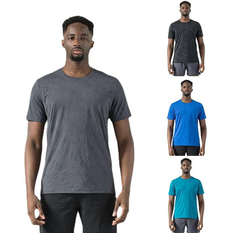 T-shirt sans étiquette pour homme en élasthanne à séchage rapide, pour course à pied, sport, ras du cou, gym, fitness, performance, sous-vêtement | 2207