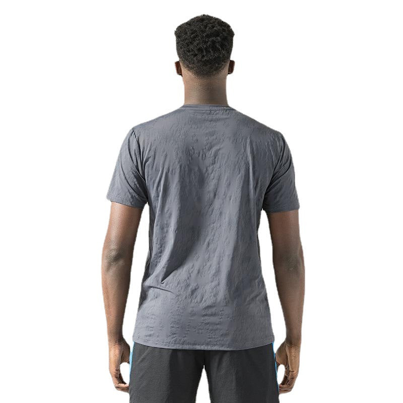 T-shirt sans étiquette pour homme en élasthanne à séchage rapide, pour course à pied, sport, ras du cou, gym, fitness, performance, sous-vêtement | 2207