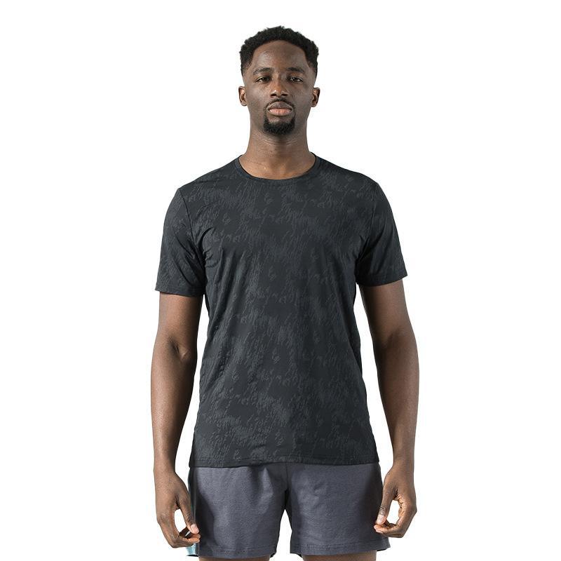 T-shirt sans étiquette pour homme en élasthanne à séchage rapide, pour course à pied, sport, ras du cou, gym, fitness, performance, sous-vêtement | 2207