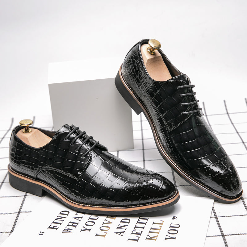 Men's Casual Wedding Boots Formal Lace Up Brogue Shoes | 681-29