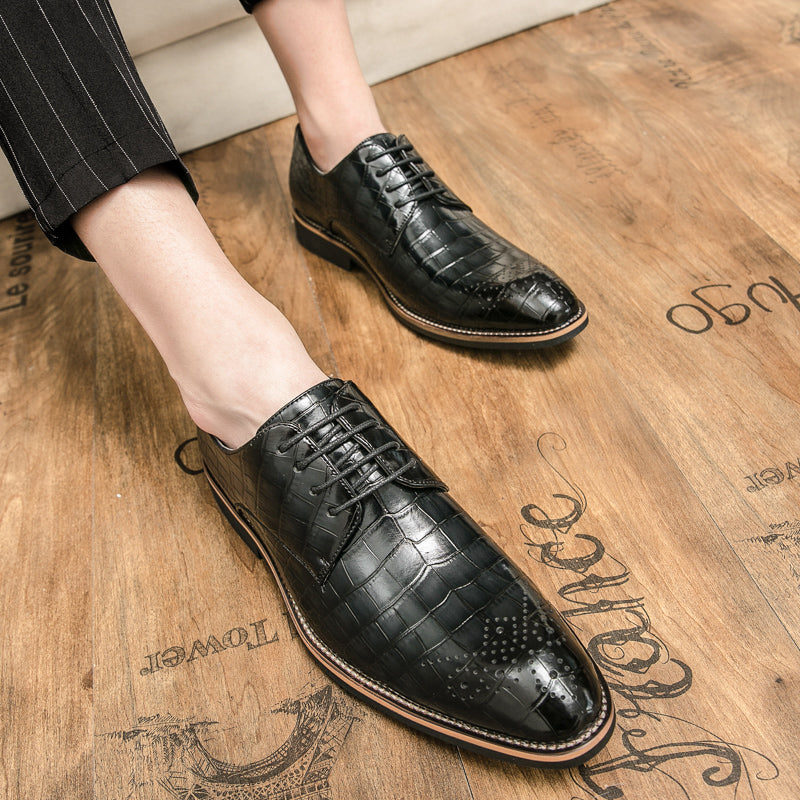 Men's Casual Wedding Boots Formal Lace Up Brogue Shoes | 681-29