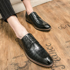 Men's Casual Wedding Boots Formal Lace Up Brogue Shoes | 681-29