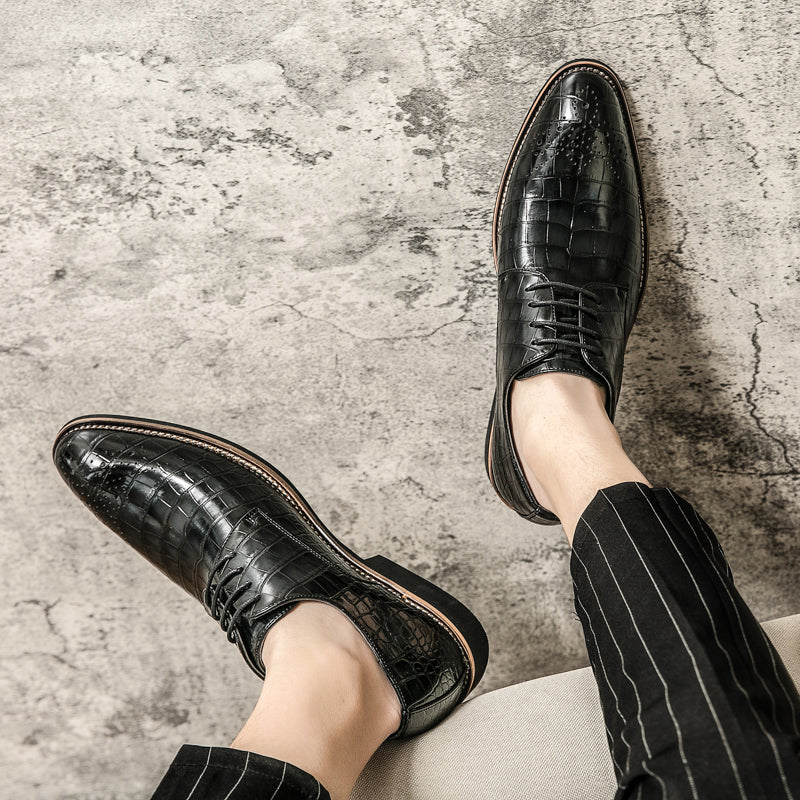 Men's Casual Wedding Boots Formal Lace Up Brogue Shoes | 681-29