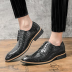 Men's Casual Wedding Boots Formal Lace Up Brogue Shoes | 681-29