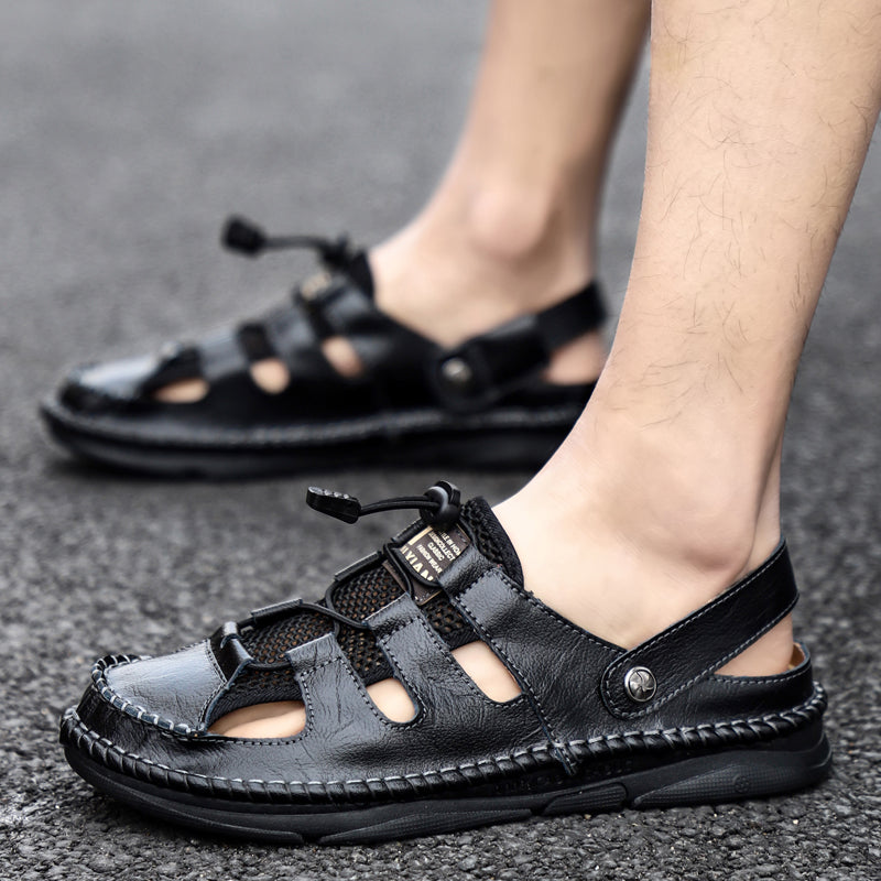 Mens closed toe sandals uk online