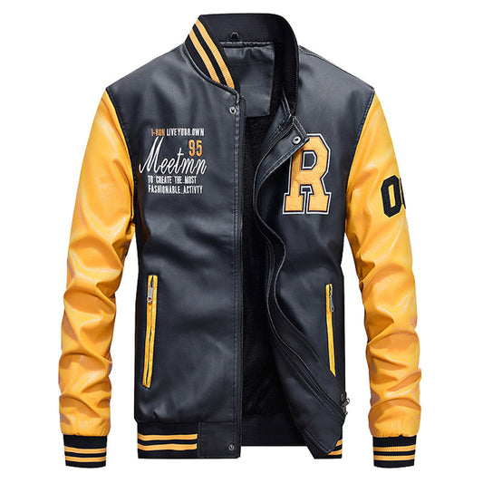 Giacca da baseball da uomo Varsity College, felpa vintage | 7701