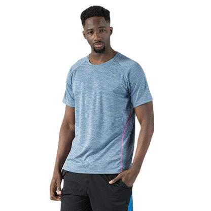 T-shirts ras du cou en coton pour hommes | T-shirts athlétiques pour la course à pied, la gym et l'entraînement | 83425