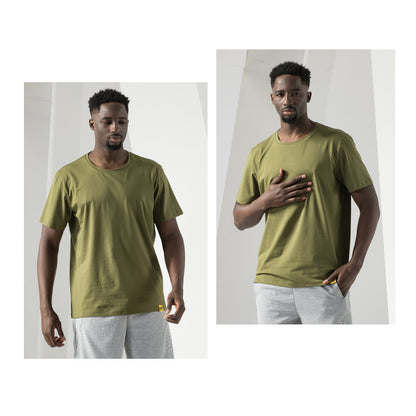 Men's Short Sleeve Summer Athletic Pullover Casual Performance Casual T-Shirt | 86033