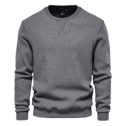 Maglione pullover girocollo termico lavorato a maglia casual slim fit da uomo-98505