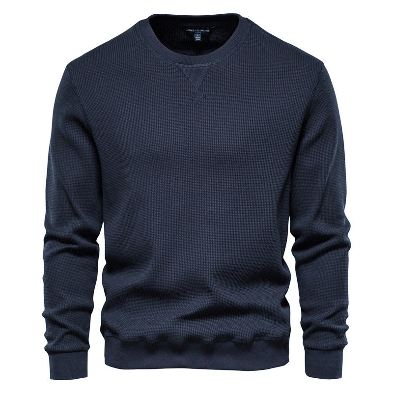 Maglione pullover girocollo termico lavorato a maglia casual slim fit da uomo-98505