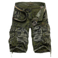 Men's Leopard print Camo Cargo Shorts Relaxed Fit Multi-Pocket -2292