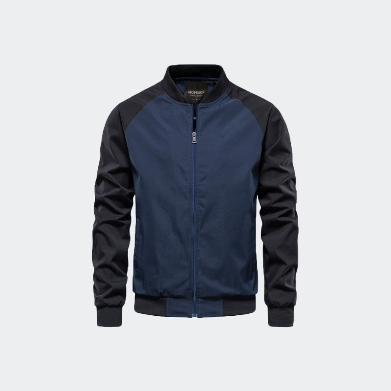 Vestes aviateur pour hommes printemps automne manteau actif à fermeture éclair complète vêtements d'extérieur-AXJK11