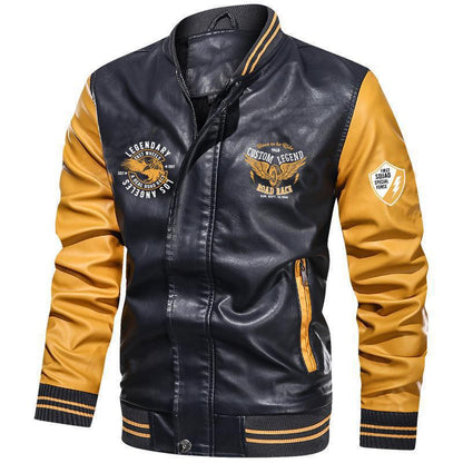 Mens Baseball Bomber Jacket Vintage Sweatshirt Casual Unisex Streetwear Coats |7011-A