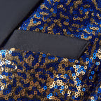 Men Fashion Gradual Change Color Sequins Suit Jacket| A102