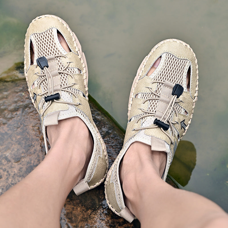 Chaussures de plage confortables pour hommes faites à la main pour l'été | 20977 