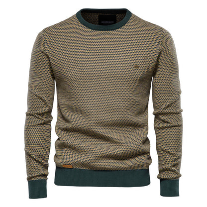 Sweat-shirt basique à col rond et tricot décontracté pour homme | M226